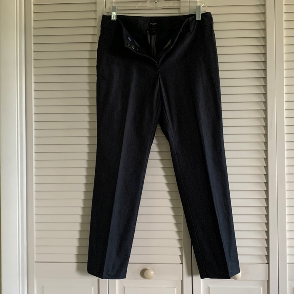 Ann Taylor Factory dark blue dress denim slacks. Size 6P
